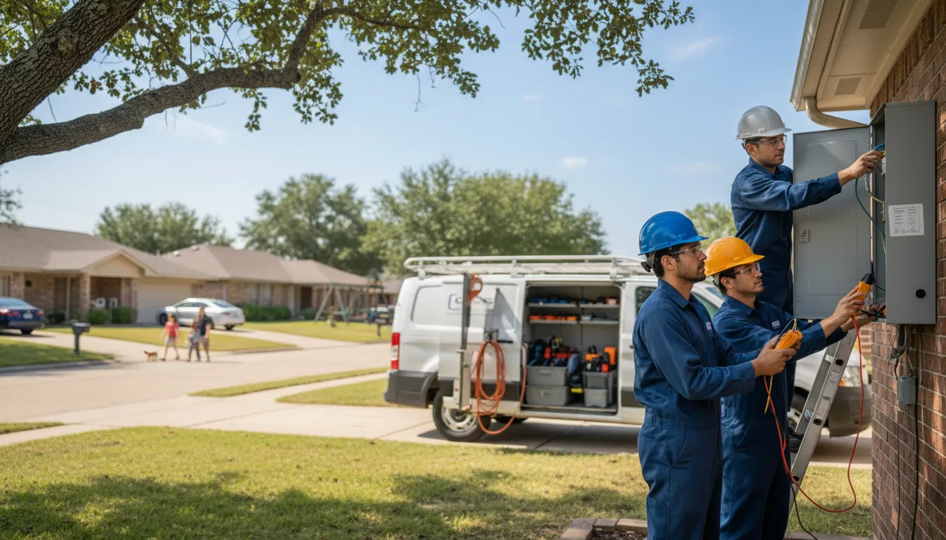 Certified electrician providing emergency electrical services in West Bend, IA